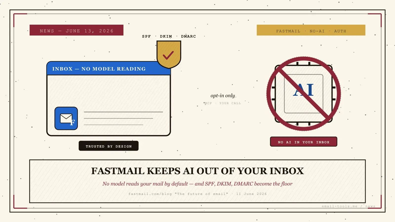 Fastmail won't put AI in your inbox — here's the bet