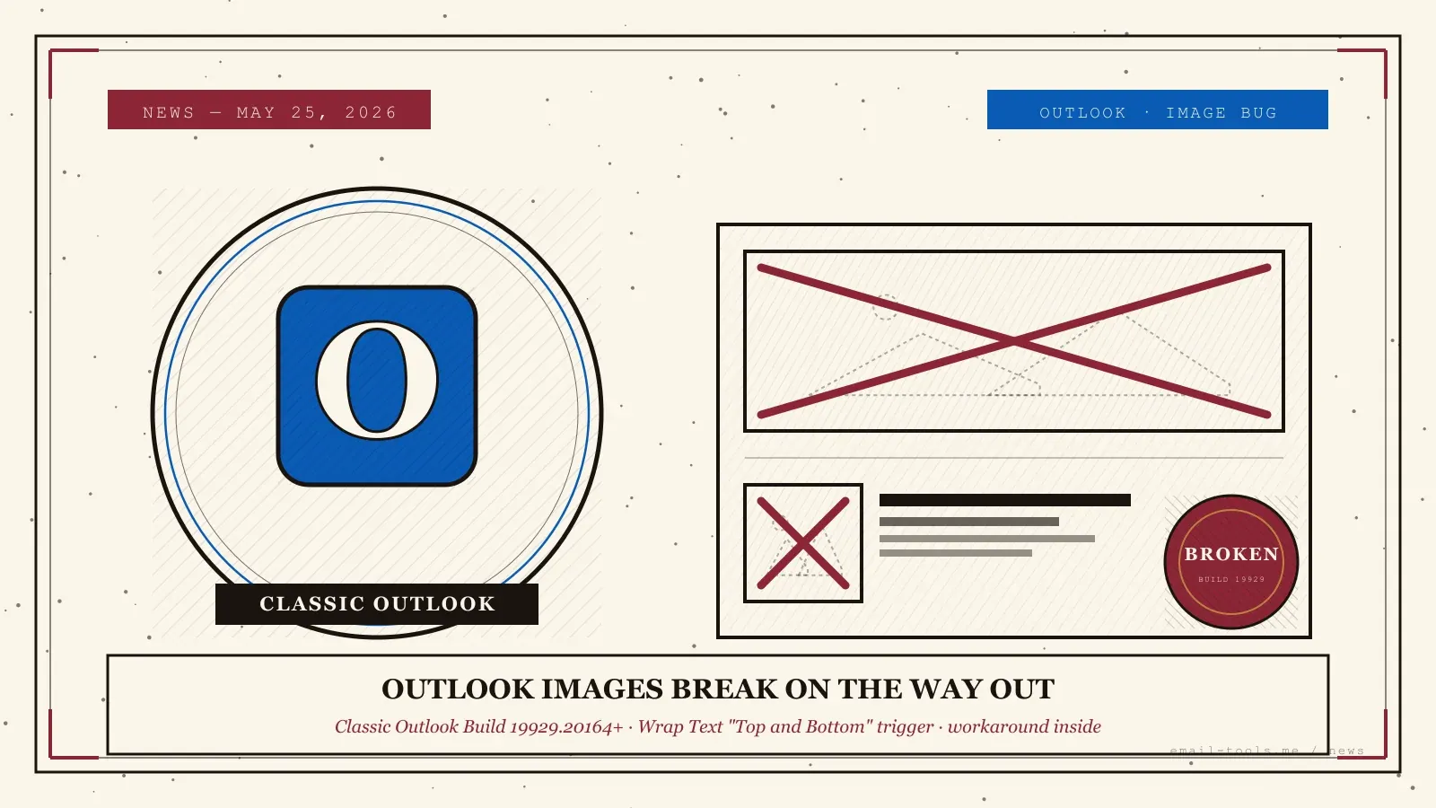 Classic Outlook bug breaks images in newsletters and signatures